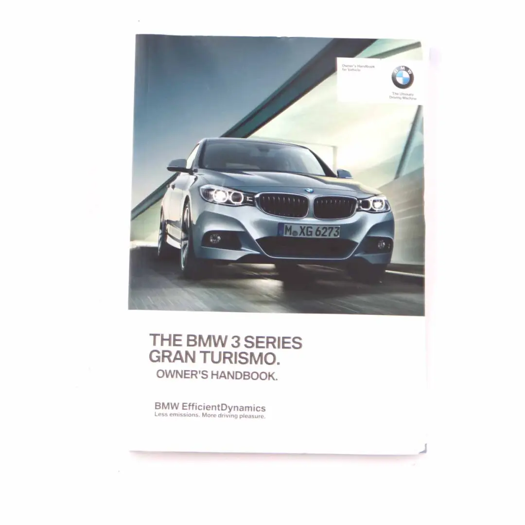 BMW F34 GT Owner's Handbook Quick Reference Booklet Instructions Book Set - SKU 2928364 - Part number 2928364