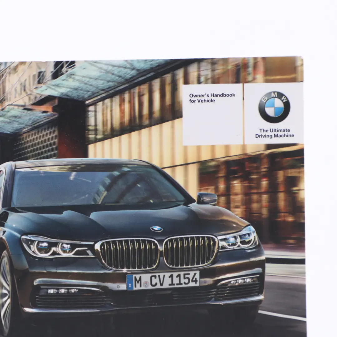  Owner's Handbook BMW G11 G12 Book Instruction Booklet Manual - SKU 2984898 - Part number 2984898