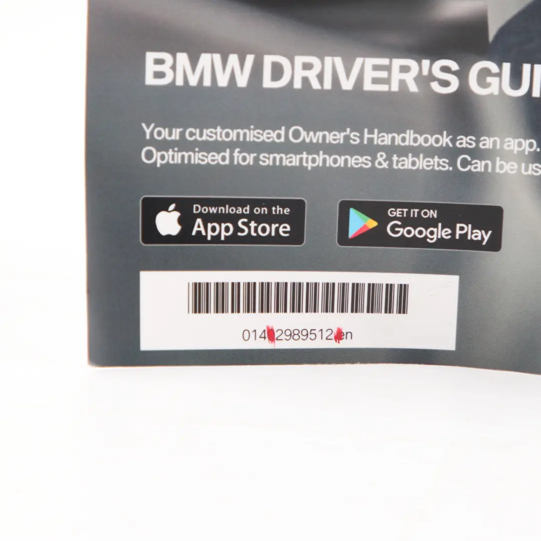  Owner's Handbook BMW F82 M4 LCI Book Instruction Booklet Manual - SKU 2989512 - Part number 2989512