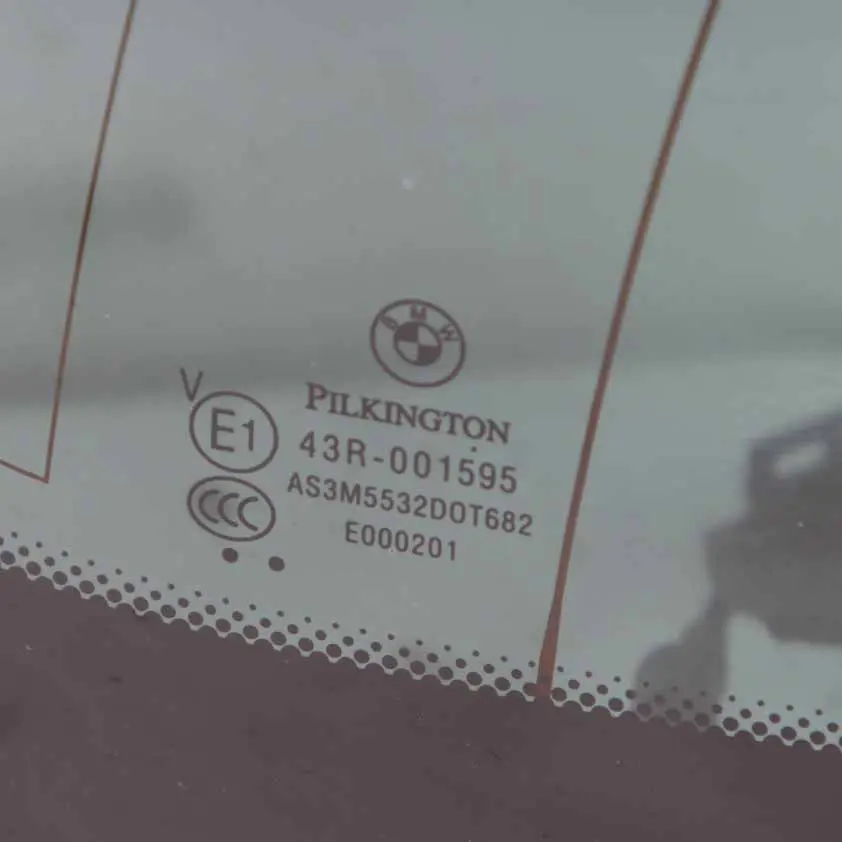 BMW E84 Fensterglas Heckkofferraumklappe Heckklappe Verglasung getönt AS3 - SKU 2990141 - Teilenummer 2990141