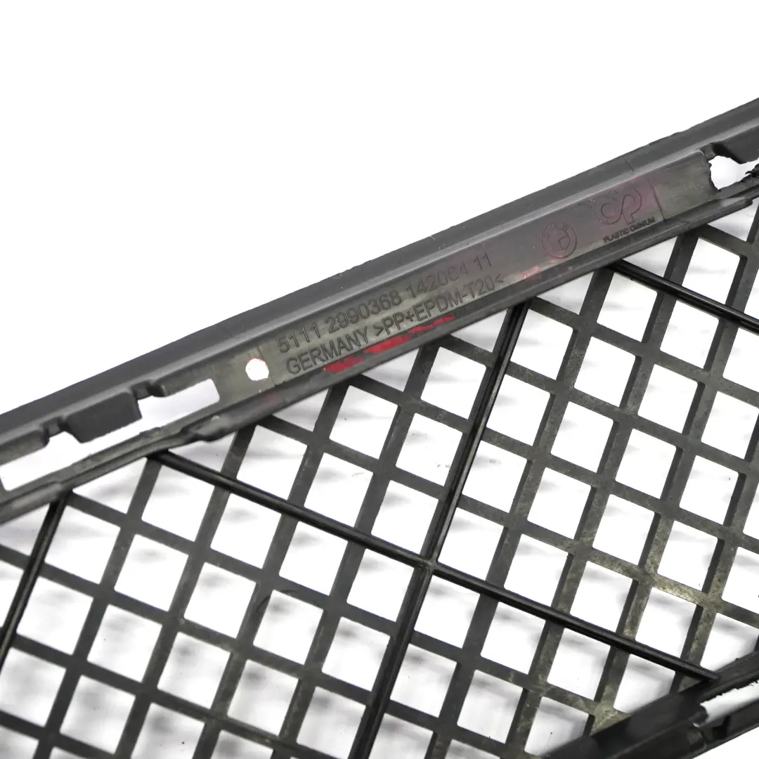 Grille Centre Grille Partie Revetement Avant Pare-Chocs pour BMW X1 E84 à propos du numéro de pièce 2990368 BMW X1 E84 Grille Centre Grille Partie Revetement Avant Pare-Chocs - SKU 2990368 - Numéro de pièce 2990368