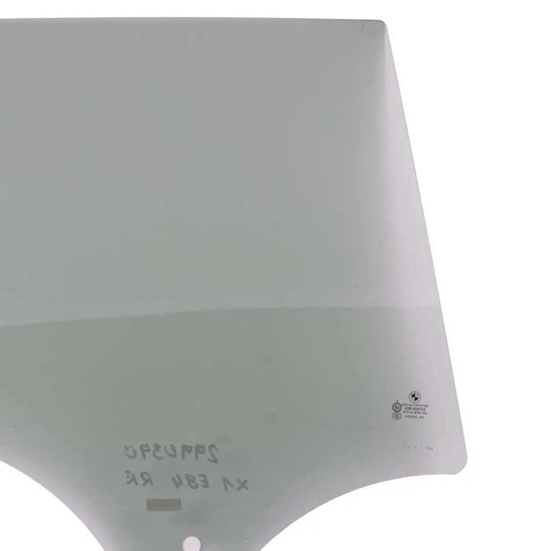 Right O/S Door Side Black Window Glass AS3 to BMW X1 E84 Rear with Part number 2990390 BMW X1 E84 Rear Right O/S Door Side Black Window Glass AS3 - SKU 2990390 - Part number 2990390