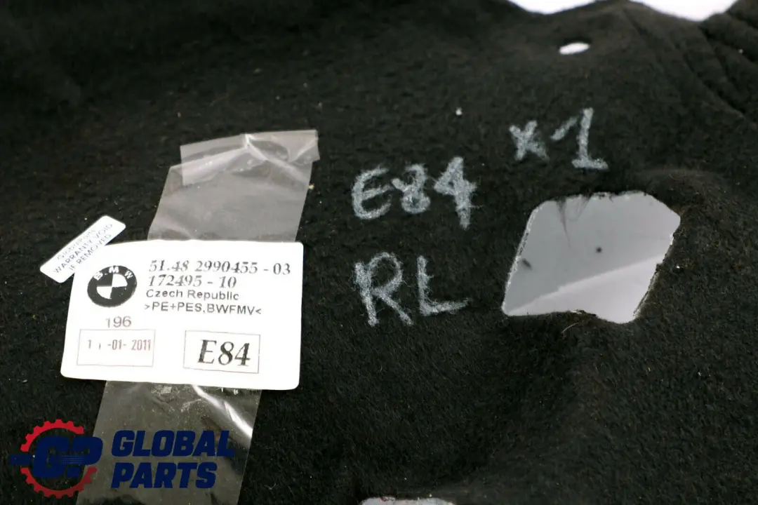 BMW X1 E84 Izolacja Osłona Nadkola Koła Lewy Tył - SKU 2990455 - Numer Części 2990455
