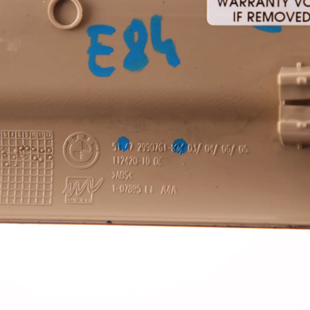 Strip Entrance Inner Rear Left N/S Savanna Beige 2990761 to BMW X1 E84 Cover with Part number 2990509 BMW X1 E84 Cover Strip Entrance Inner Rear Left N/S Savanna Beige 2990761 - SKU 2990509 - Part number 2990509