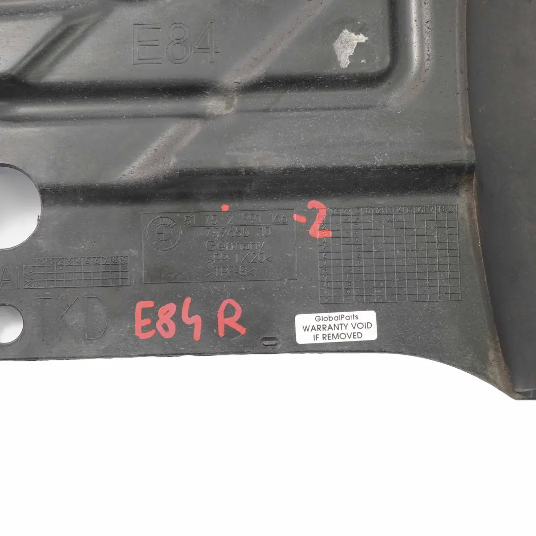 Extension De La carroceria inferior Cubierta Protectora Derecha para BMW E84 con número de pieza 2991166 BMW E84 Extension De La carroceria inferior Cubierta Protectora Derecha - SKU 2991166-2 - Número de pieza 2991166