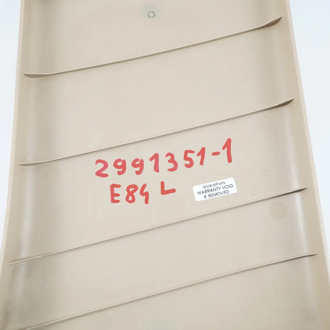 BMW E84 X1 Osłona słupka lewa beżowa 2990777 - SKU 2991351-1 - Numer Części 2991351