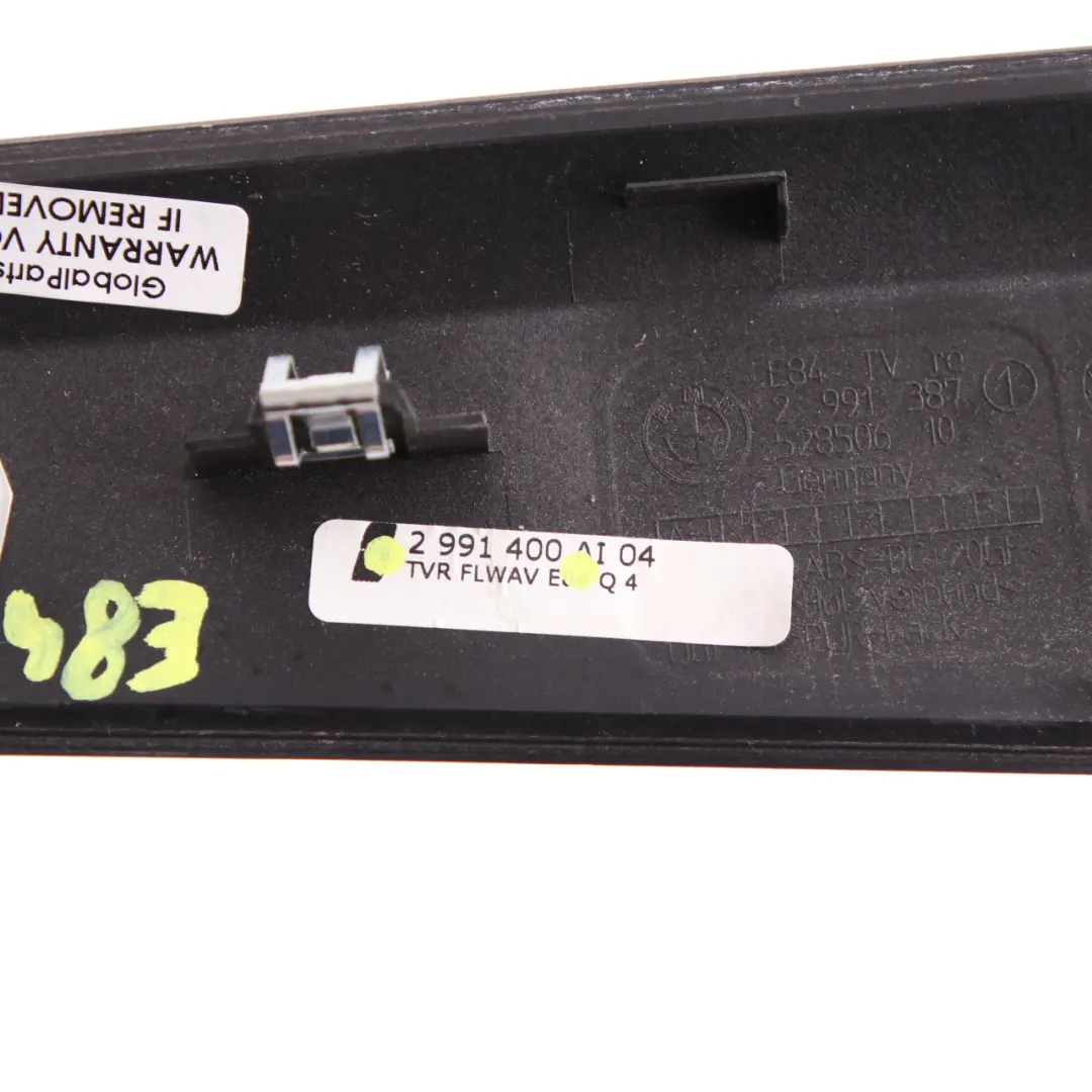 Embellecedor Manija Puerta Derecha Madera Fineline Wave para BMW X1 E84 con número de pieza 2991400 BMW X1 E84 Embellecedor Manija Puerta Derecha Madera Fineline Wave - SKU 2991400 - Número de pieza 2991400