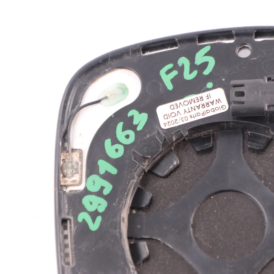 Wing Mirror Glass BMW X1 E84 X3 F25 Door Left N/S Wide Angle Auto Dip to with Part number 2991663 Wing Mirror Glass BMW X1 E84 X3 F25 Door Left N/S Wide Angle Auto Dip - SKU 2991663 - Part number 2991663