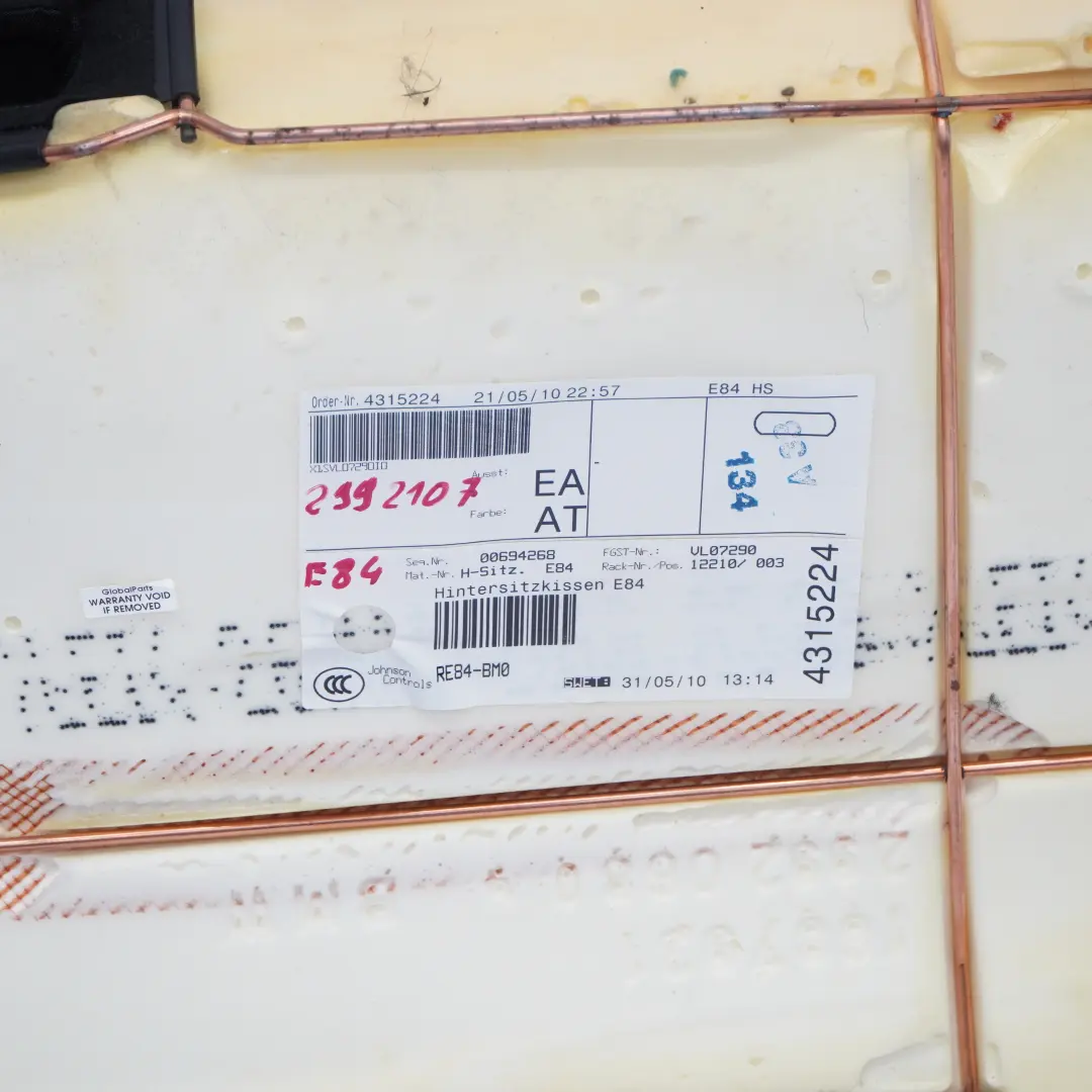 BMW X1 E84 Sedile Posteriore Riferimento Panchina Tessuto Elektra Antracite - SKU 2992107 - Numero di parte 2992107