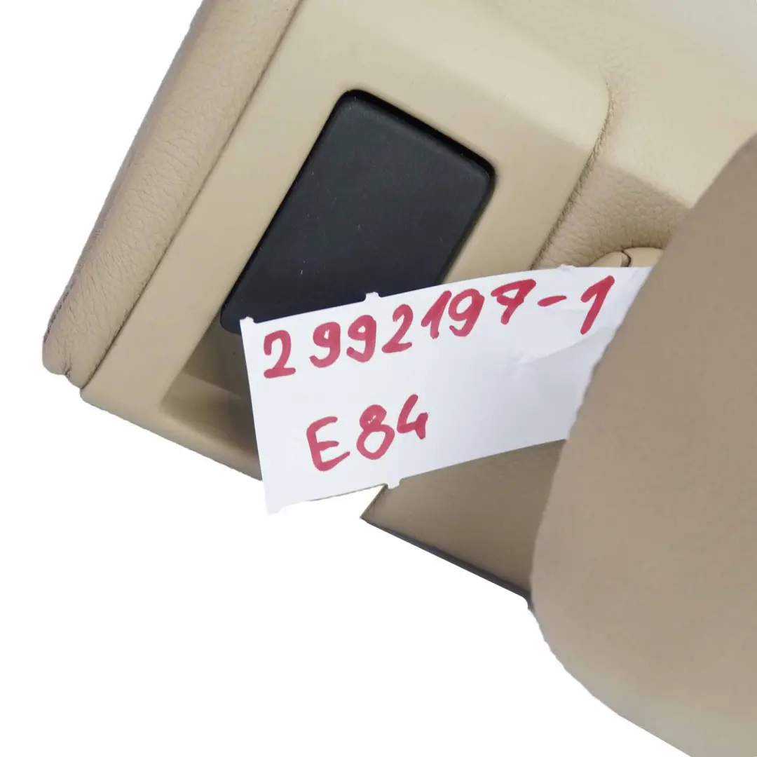 Schienale Posteriore Pieghevole in Pelle Nevada Savanna Beige per BMW X1 E84 con numero di parte 2992197 BMW X1 E84 Schienale Posteriore Pieghevole in Pelle Nevada Savanna Beige - SKU 2992197-1 - Numero di parte 2992197