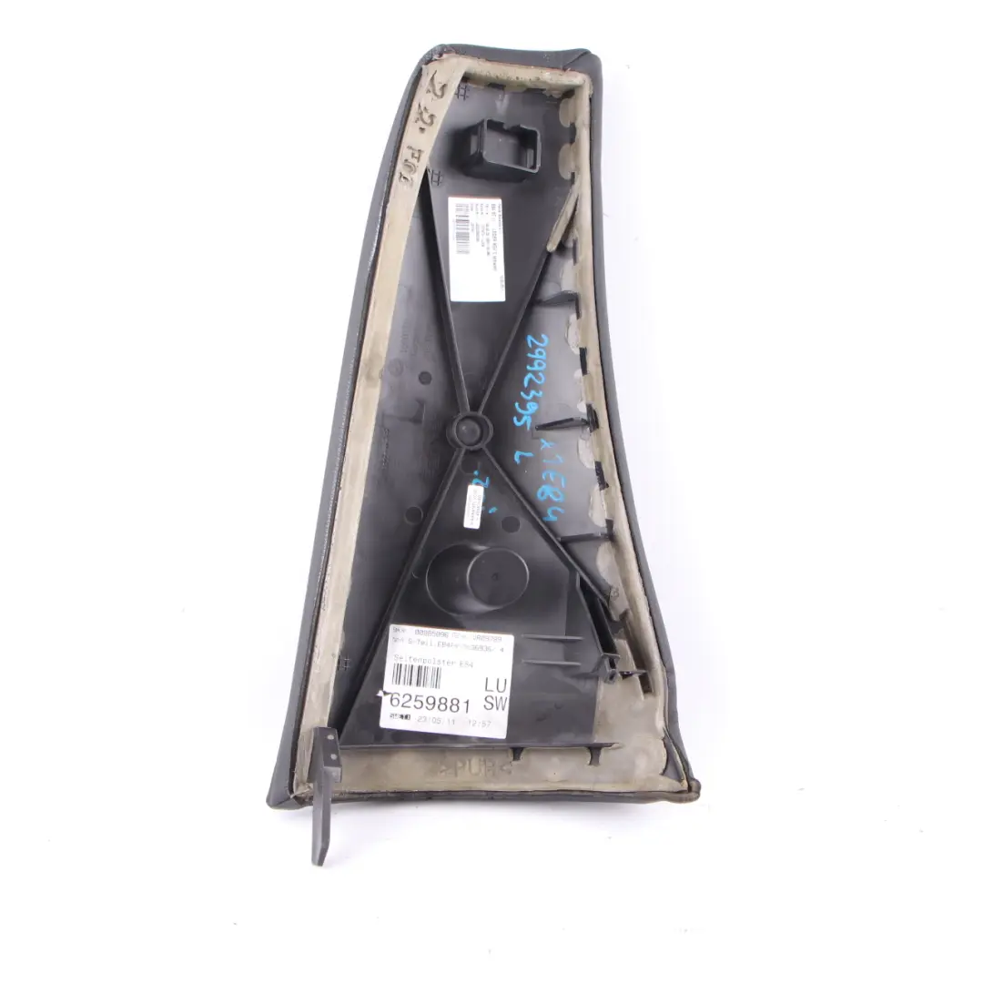 BMW X1 E84 Rear Seat Backrest Left N/S Side Finisher Leather Nevada Black - SKU 2992395 - Part number 2992395