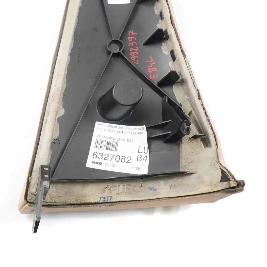 BMW X1 E84 Rücksitz Hinten Links Seitenteil Sitz Bezug Leder Beige - SKU 2992397 - Teilenummer 2992397