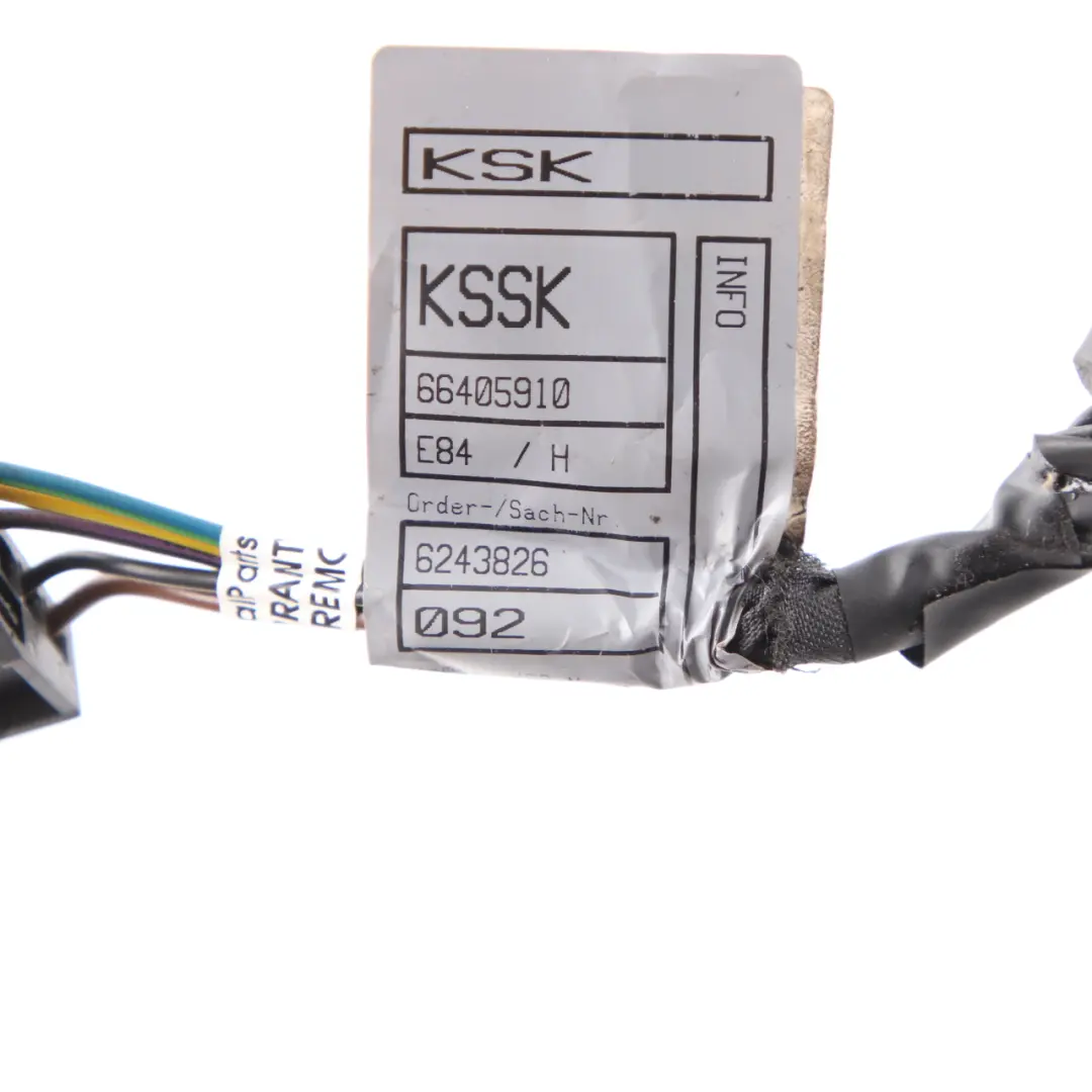 BMW X1 E84 Wire Cable Plug Wiring Socket Rear Lamp Light Left N/S 6984754 - SKU 2992477-2 - Part number 2992477