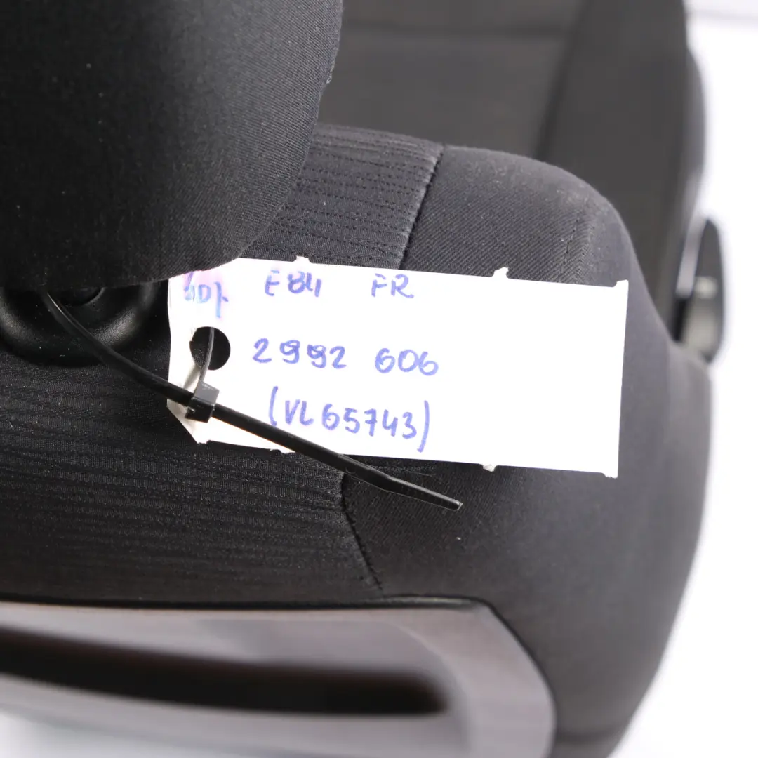 BMW E84 Delantero Derecho Asiento Tela Antracita Elektra - SKU 2992606 - Número de pieza 2992606