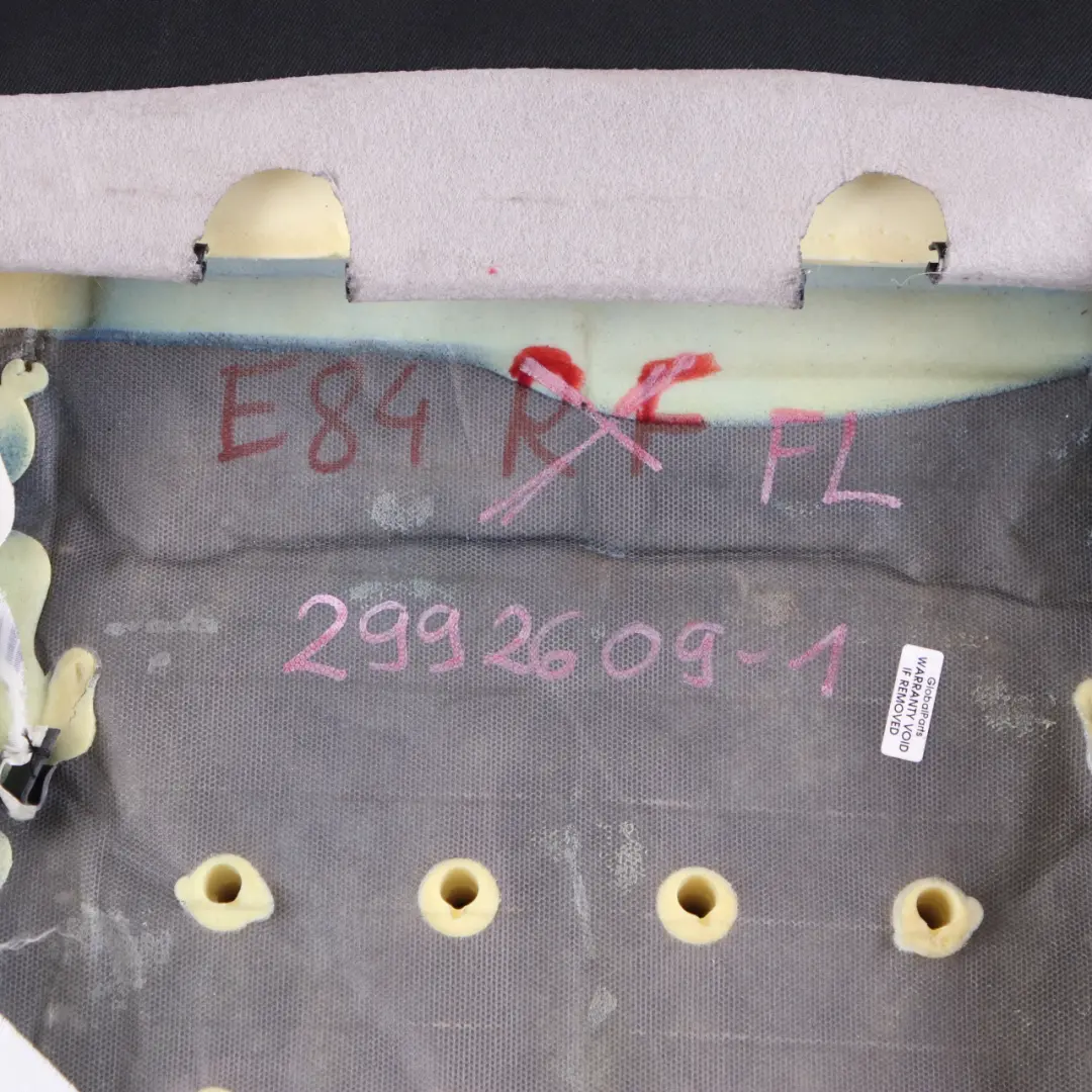 Front Left N/S Seat Cloth Backrest Median Anthracite Silver Effect to BMW E84 with Part number 2992609 BMW E84 Front Left N/S Seat Cloth Backrest Median Anthracite Silver Effect - SKU 2992609-1 - Part number 2992609