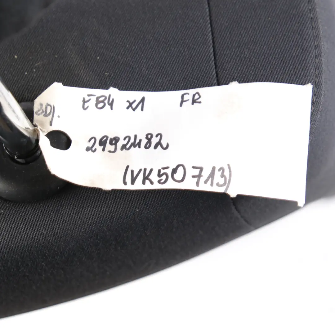 BMW X1 E84 Asiento Delantero Derecho Tela Mediana Efecto Plata Antracita - SKU 2992610 - Número de pieza 2992610
