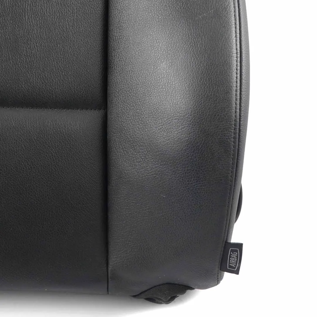 Backrest Front Left N/S Heated Back Cover Black Leather Nevada to BMW E84 Seat with Part number 2992619 BMW E84 Seat Backrest Front Left N/S Heated Back Cover Black Leather Nevada - SKU 2992619 - Part number 2992619