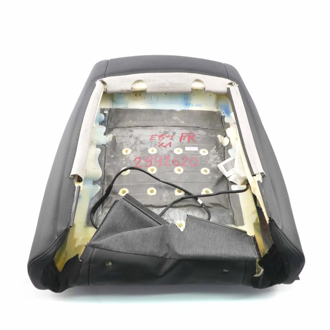 BMW E84 Respaldo Delantero Derecho Calefactable Funda Cuero Negro Nevada - SKU 2992620 - Número de pieza 2992620