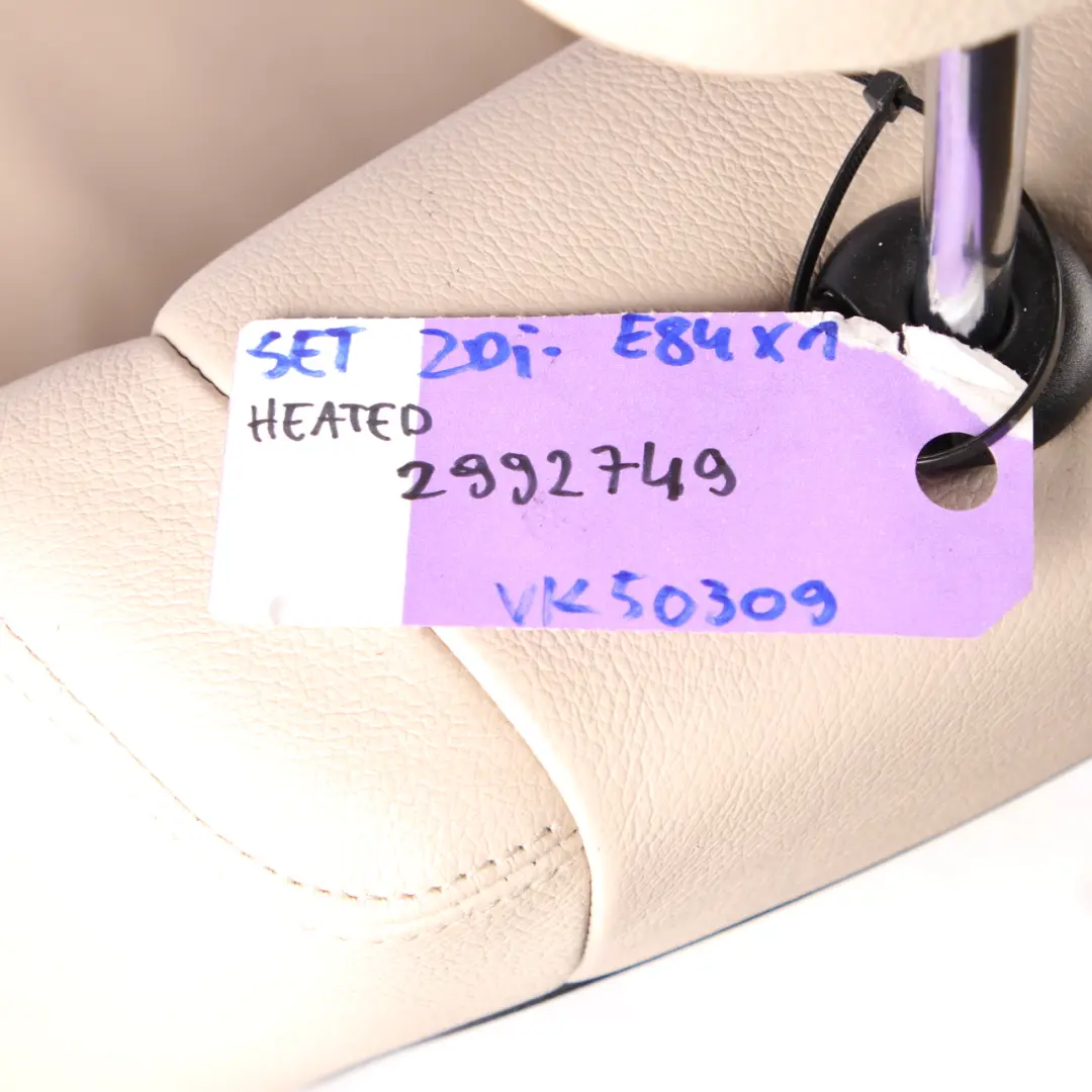 Seats BMW X1 E84 Oyster Leather Heated Interior Front Rear Seat Set Door Cards - SKU 2992749-1 - Part number 2992749