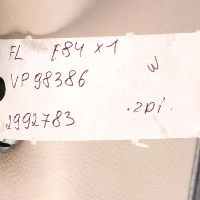 Front Seat BMW X1 E84 Left N/S M Sport Leather Nevada Oyster Piping Black/Yellow to with Part number 2992783 Front Seat BMW X1 E84 Left N/S M Sport Leather Nevada Oyster Piping Black/Yellow - SKU 2992783-1 - Part number 2992783