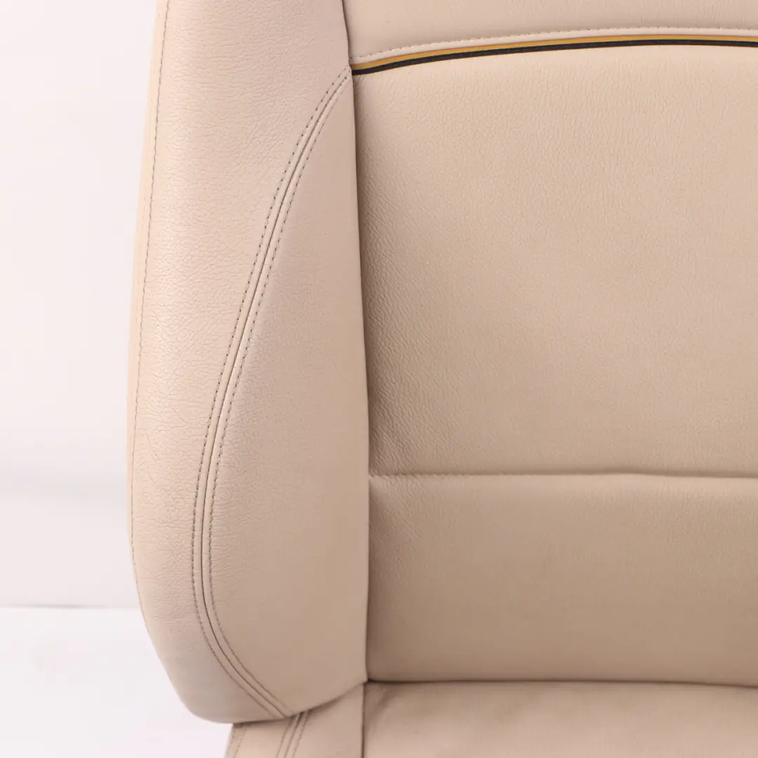 Front Seat BMW X1 E84 Left N/S M Sport Leather Nevada Oyster Piping Black/Yellow to with Part number 2992783 Front Seat BMW X1 E84 Left N/S M Sport Leather Nevada Oyster Piping Black/Yellow - SKU 2992783-1 - Part number 2992783