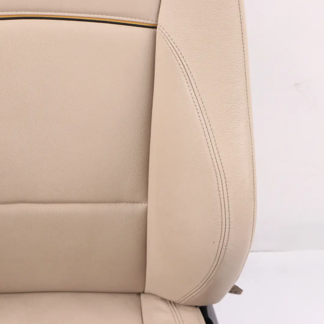 Front Seat BMW X1 E84 Left N/S M Sport Leather Nevada Oyster Piping Black/Yellow to with Part number 2992783 Front Seat BMW X1 E84 Left N/S M Sport Leather Nevada Oyster Piping Black/Yellow - SKU 2992783-1 - Part number 2992783