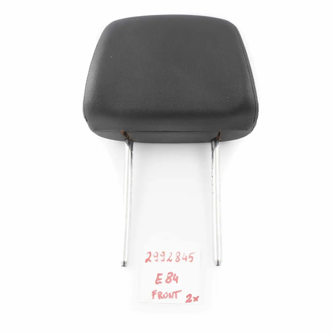 Asiento Delantero Izquierda Derecha Reposacabezas Cuero Negro Nevada para BMW X1 E84 con número de pieza 2992845 BMW X1 E84 Asiento Delantero Izquierda Derecha Reposacabezas Cuero Negro Nevada - SKU 2992845 - Número de pieza 2992845