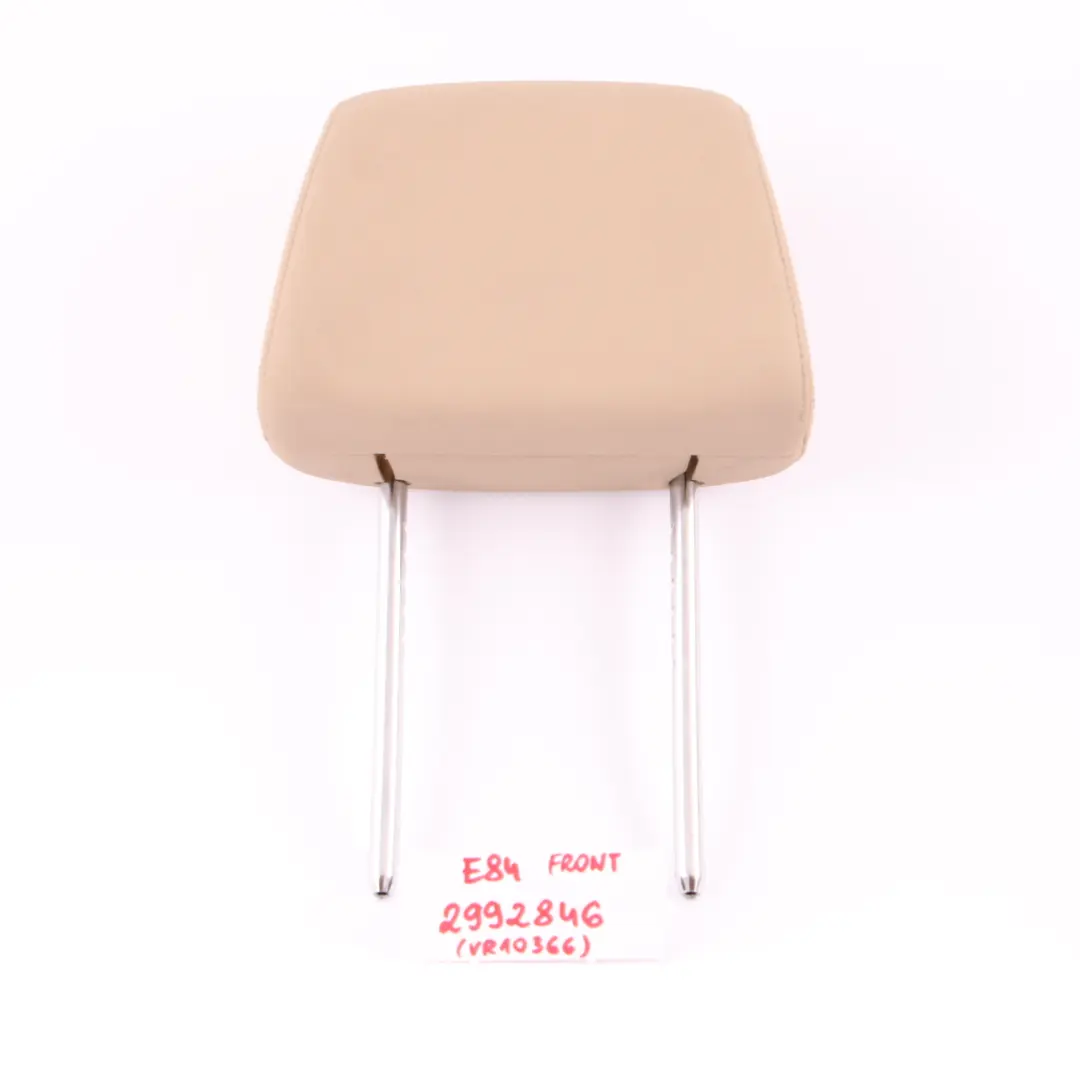 Asiento Reposacabezas Delantero Izquierdo Derecho Cuero Nevada Beige para BMW X1 E84 con número de pieza 2992846 BMW X1 E84 Asiento Reposacabezas Delantero Izquierdo Derecho Cuero Nevada Beige - SKU 2992846 - Número de pieza 2992846