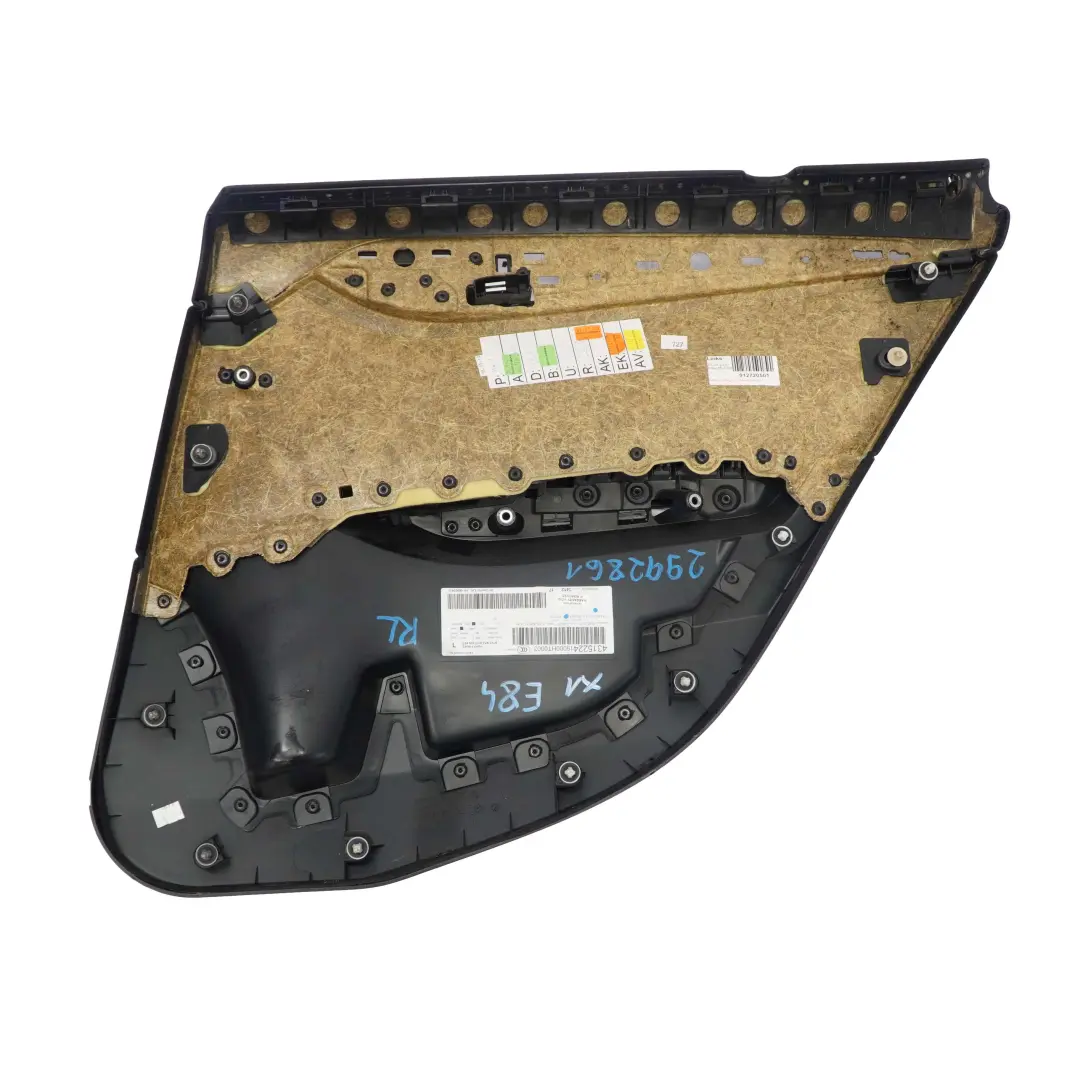 BMW X1 E84 Türverkleidung Hinten Links Stoff Elektra Anthrazit - SKU 2992861 - Teilenummer 7327221