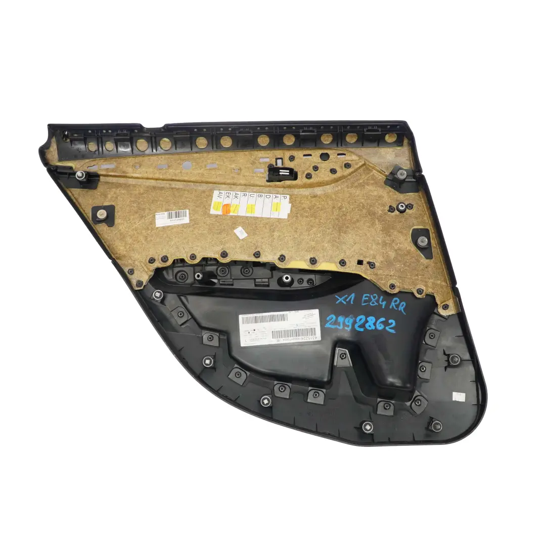 Scheda Porta Posteriore Destra Tessuto Panno Elektra Antracite per BMW E84 con numero di parte 7327222 BMW E84 Scheda Porta Posteriore Destra Tessuto Panno Elektra Antracite - SKU 2992862 - Numero di parte 7327222