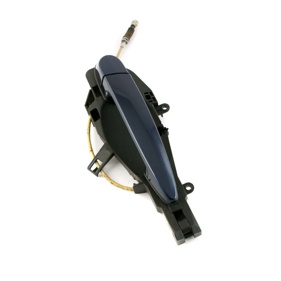 Left Outside Door Grab Handle N/S Tiefseeblau Deep Sea Blue A76 to BMW X1 E84 Rear with Part number 2992975 BMW X1 E84 Rear Left Outside Door Grab Handle N/S Tiefseeblau Deep Sea Blue A76 - SKU 2992975-DSB - Part number 2992975