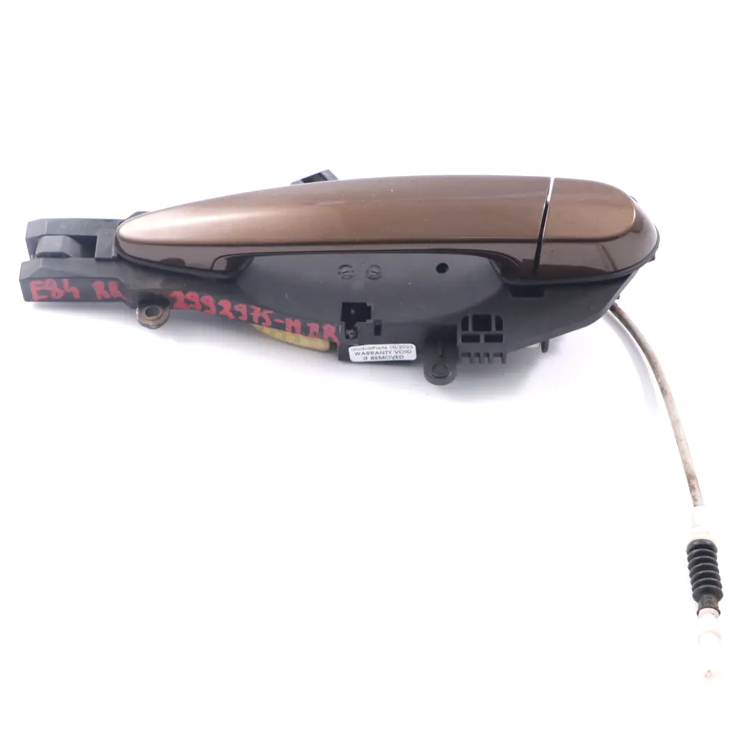 Door Handle Rear Left N/S Outside Grab Marrakesh Brown Metallic - B09 to BMW X1 E84 with Part number 2992975 BMW X1 E84 Door Handle Rear Left N/S Outside Grab Marrakesh Brown Metallic - B09 - SKU 2992975-MBR - Part number 2992975