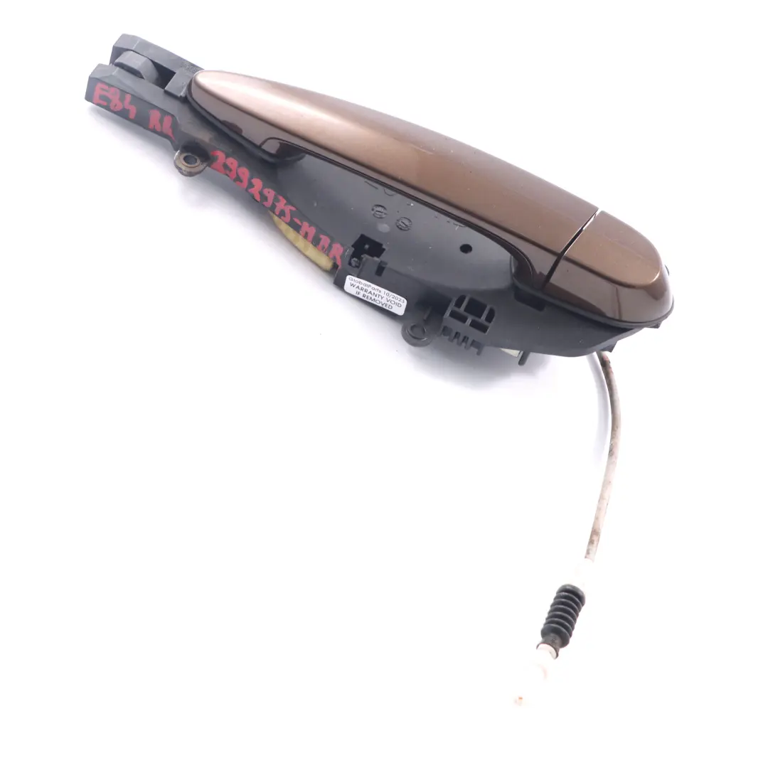 Door Handle Rear Left N/S Outside Grab Marrakesh Brown Metallic - B09 to BMW X1 E84 with Part number 2992975 BMW X1 E84 Door Handle Rear Left N/S Outside Grab Marrakesh Brown Metallic - B09 - SKU 2992975-MBR - Part number 2992975