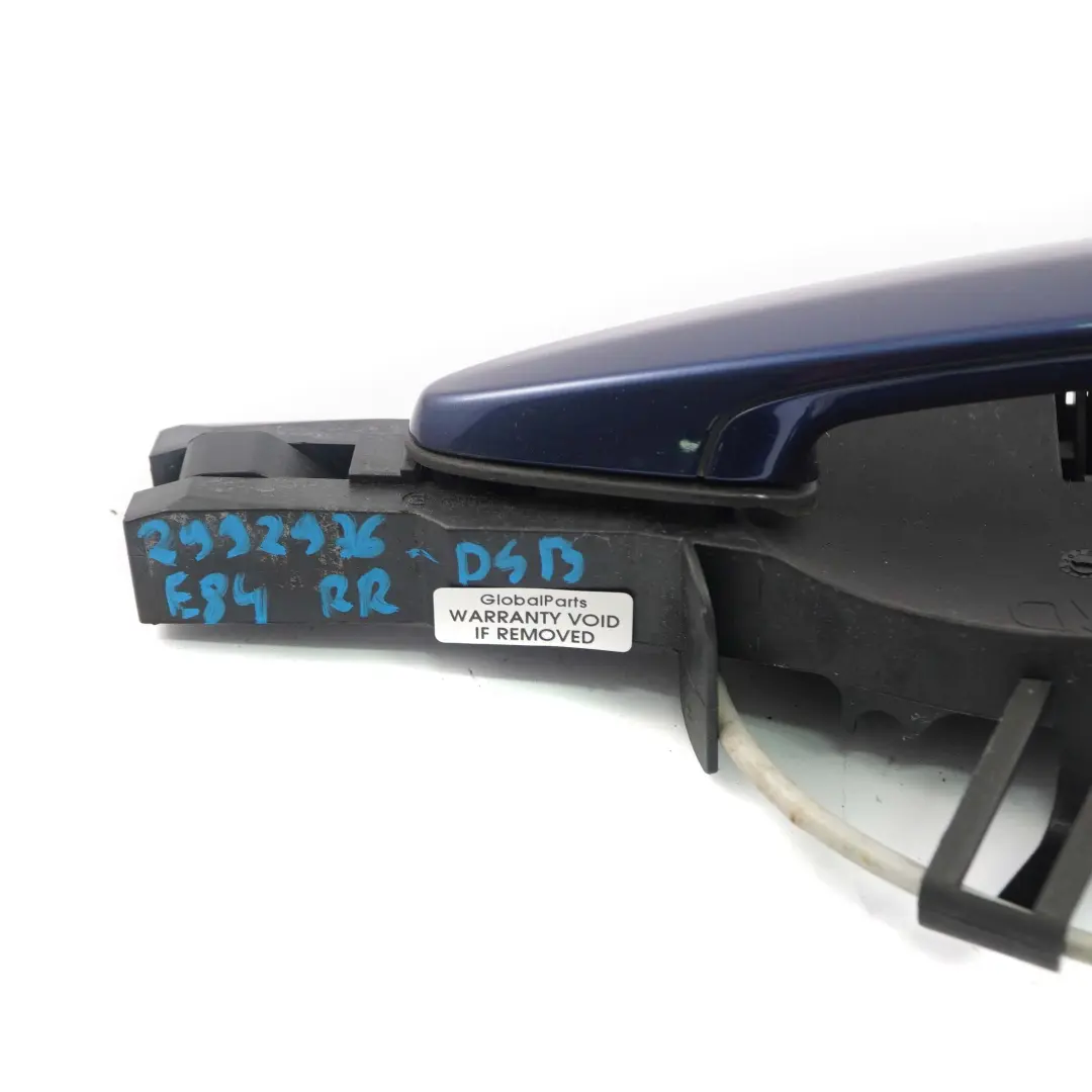 BMW X1 E84 Exterieur de Poignee Porte Arriere Droite Bleu Fonce Metallise A76 - SKU 2992976-DSB - Numéro de pièce 2992976