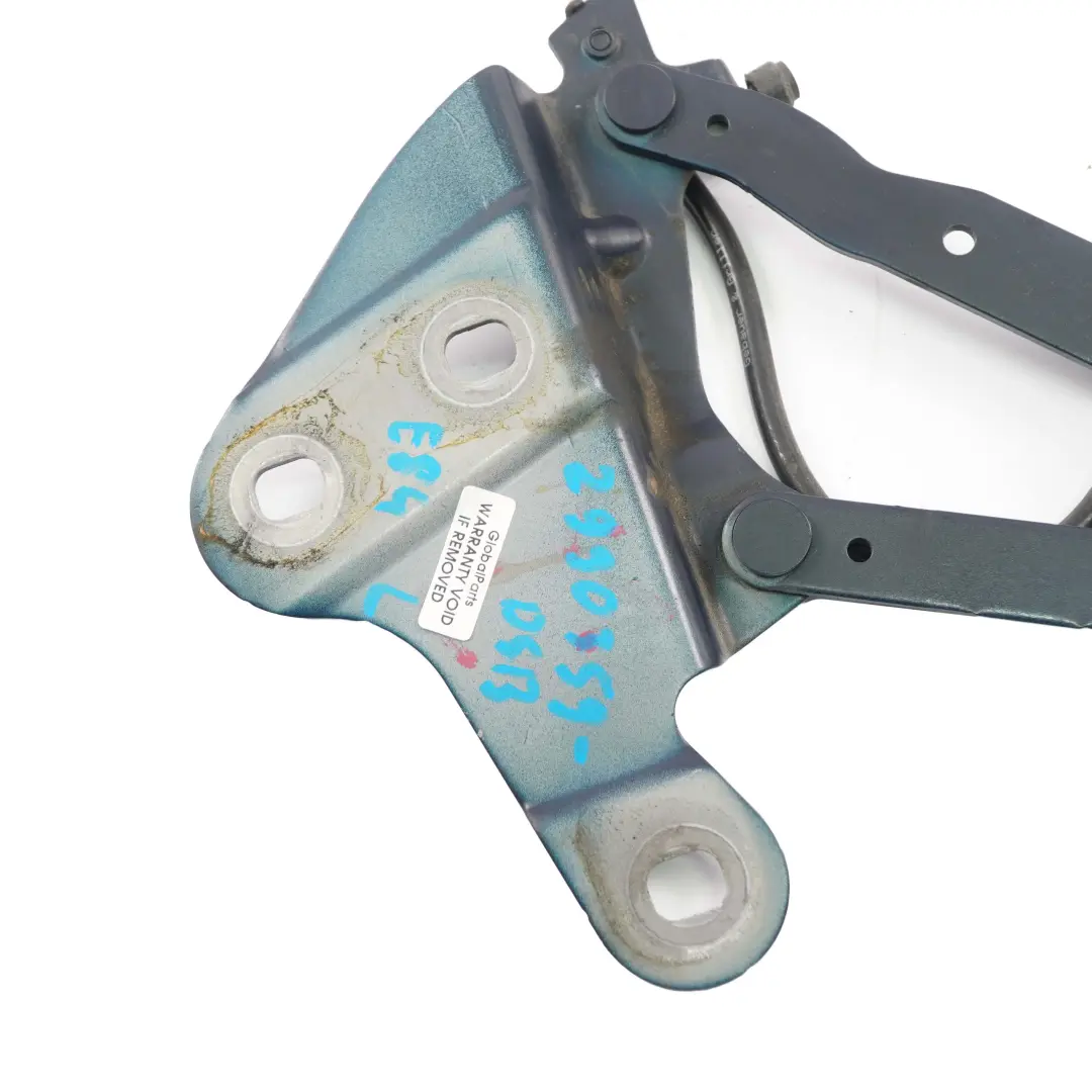 Left N/S Engine Hood Hinge Tiefseeblau Deep Sea Blue A76 2990359 BMW X1 E84 - SKU 2993149-DSB - Part number 2993149