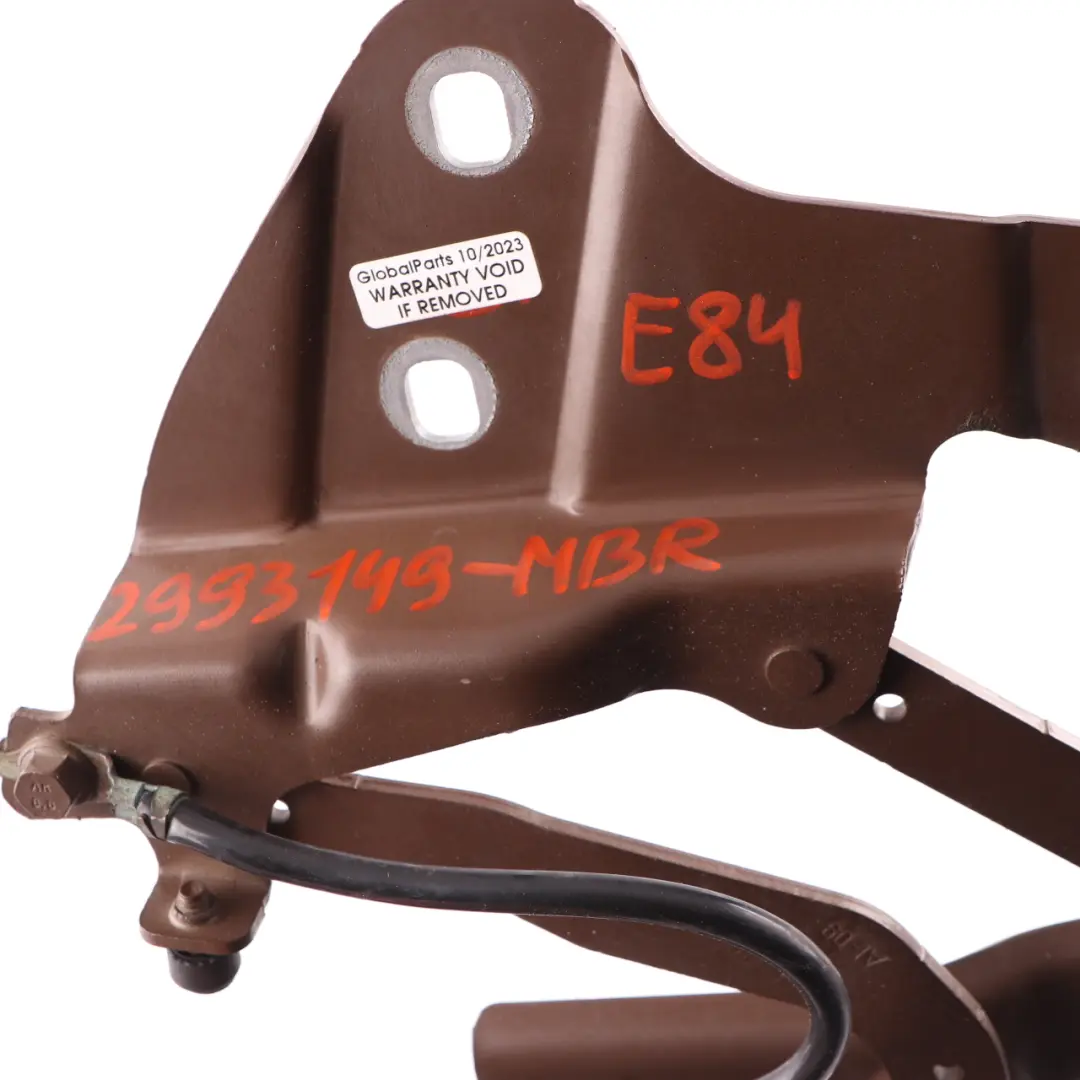 Hood Bonnet Hinge Front Left N/S Marrakesch Brown - B09 2990359 to BMW X1 E84 with Part number 2993149 BMW X1 E84 Hood Bonnet Hinge Front Left N/S Marrakesch Brown - B09 2990359 - SKU 2993149-MBR - Part number 2993149