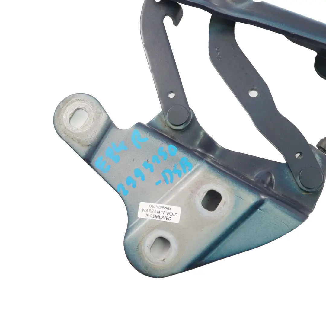 Charnière capot moteur droite Tiefseeblau Deep Sea Blue A76 2990360 pour BMW X1 E84 à propos du numéro de pièce 2993150 BMW X1 E84 Charnière capot moteur droite Tiefseeblau Deep Sea Blue A76 2990360 - SKU 2993150-DSB - Numéro de pièce 2993150