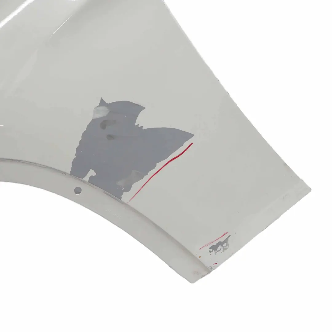 Front Left N/S Side Panel Fender Wing Mineral White Metallic - A96 to BMW X1 E84 with Part number 7332423 BMW X1 E84 Front Left N/S Side Panel Fender Wing Mineral White Metallic - A96 - SKU 7332423-MW - Part number 7332423