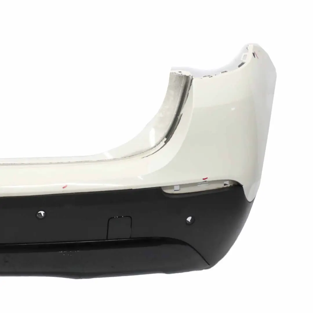 Bumper Trim Panel PDC Mineralweiss Mineral White - A96 to BMW X1 E84 Rear with Part number 2993568 BMW X1 E84 Rear Bumper Trim Panel PDC Mineralweiss Mineral White - A96 - SKU 2993568-MW - Part number 2993568
