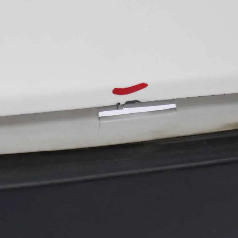 Bumper Trim Panel PDC Mineralweiss Mineral White - A96 to BMW X1 E84 Rear with Part number 2993568 BMW X1 E84 Rear Bumper Trim Panel PDC Mineralweiss Mineral White - A96 - SKU 2993568-MW - Part number 2993568