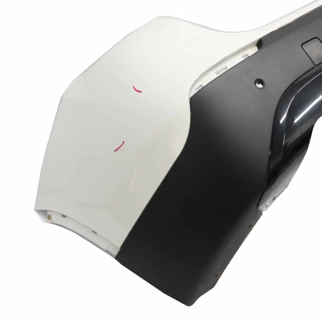 Bumper Trim Panel PDC Mineralweiss Mineral White - A96 to BMW X1 E84 Rear with Part number 2993568 BMW X1 E84 Rear Bumper Trim Panel PDC Mineralweiss Mineral White - A96 - SKU 2993568-MW - Part number 2993568