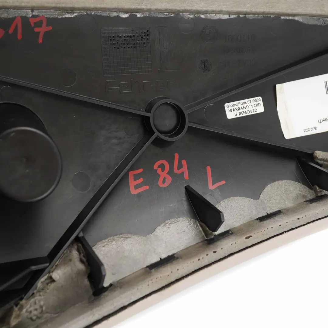 BMW X1 E84 Rücksitzlehne links Seite seitlicher Abschluss Leder Oyster - SKU 2993617 - Teilenummer 2993617