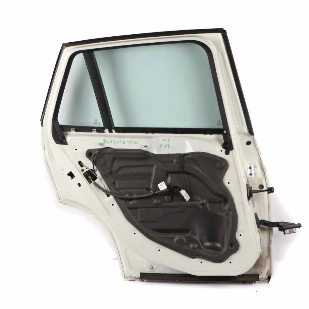 Door Rear Left N/S Alpinweiss Alpine White 3 - 300 to BMW X1 E84 with Part number 2993819 BMW X1 E84 Door Rear Left N/S Alpinweiss Alpine White 3 - 300 - SKU 2993819-AW1 - Part number 2993819