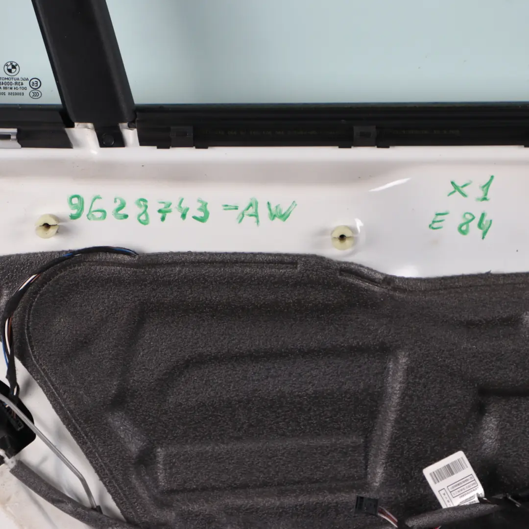 Door Rear Left N/S Alpinweiss Alpine White 3 - 300 to BMW X1 E84 with Part number 2993819 BMW X1 E84 Door Rear Left N/S Alpinweiss Alpine White 3 - 300 - SKU 2993819-AW1 - Part number 2993819