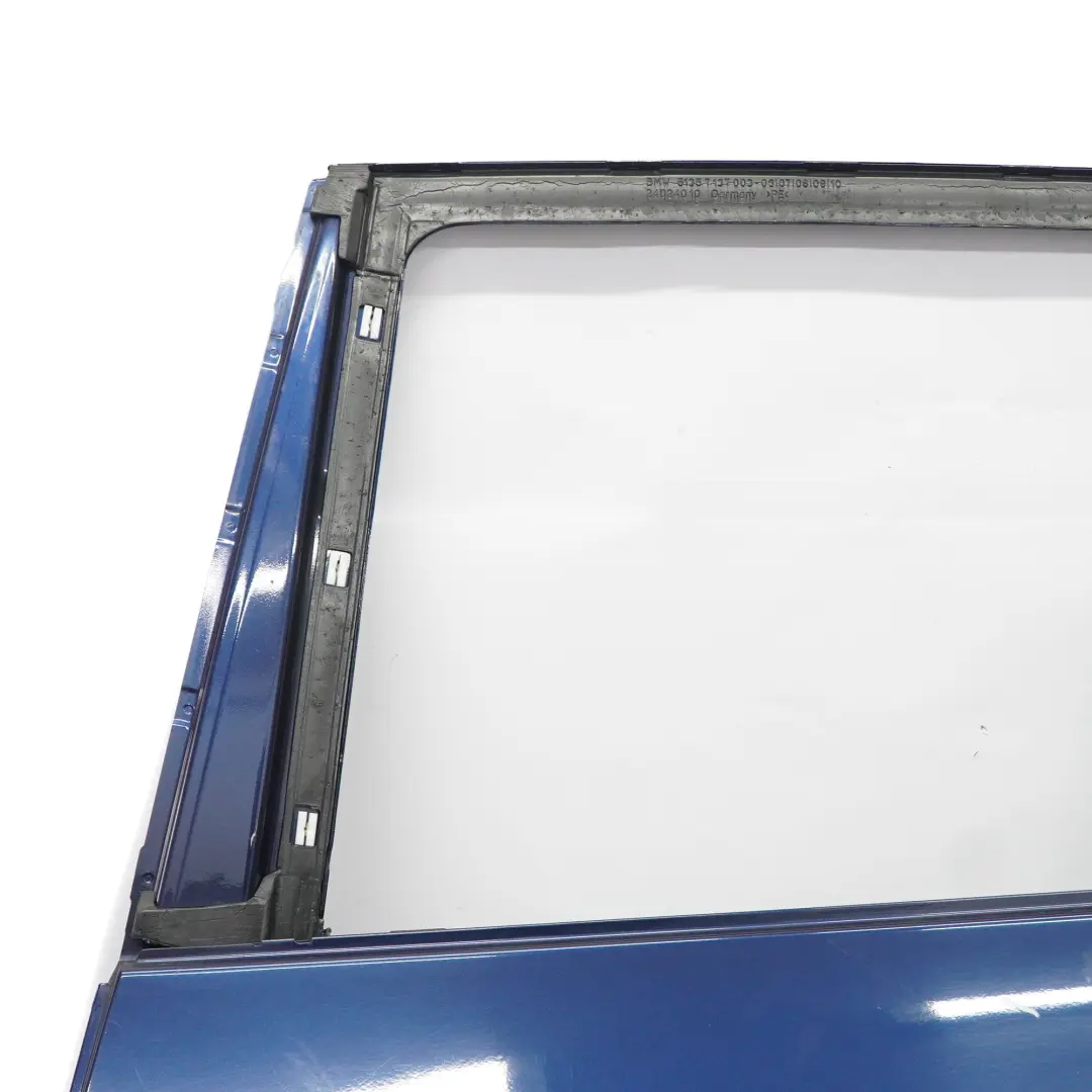 Door Rear Left N/S Tiefseeblau Deep Sea Blue Metallic - A76 to BMW X1 E84 with Part number 2993819 BMW X1 E84 Door Rear Left N/S Tiefseeblau Deep Sea Blue Metallic - A76 - SKU 2993819-DSB - Part number 2993819