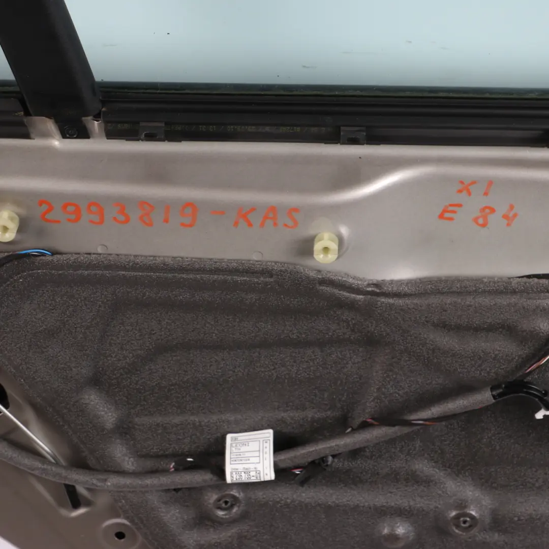 Door Rear Left N/S Kaschmirsilber Silver Metallic - A72 to BMW X1 E84 with Part number 2993819 BMW X1 E84 Door Rear Left N/S Kaschmirsilber Silver Metallic - A72 - SKU 2993819-KAS - Part number 2993819