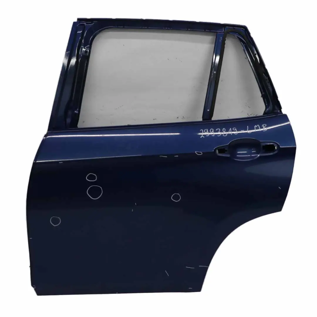 Puerta Trasera Izquierda Azul Le Mans Metalizado - 381 para BMW X1 E84 con número de pieza 2993819 BMW X1 E84 Puerta Trasera Izquierda Azul Le Mans Metalizado - 381 - SKU 2993819-LMB - Número de pieza 2993819