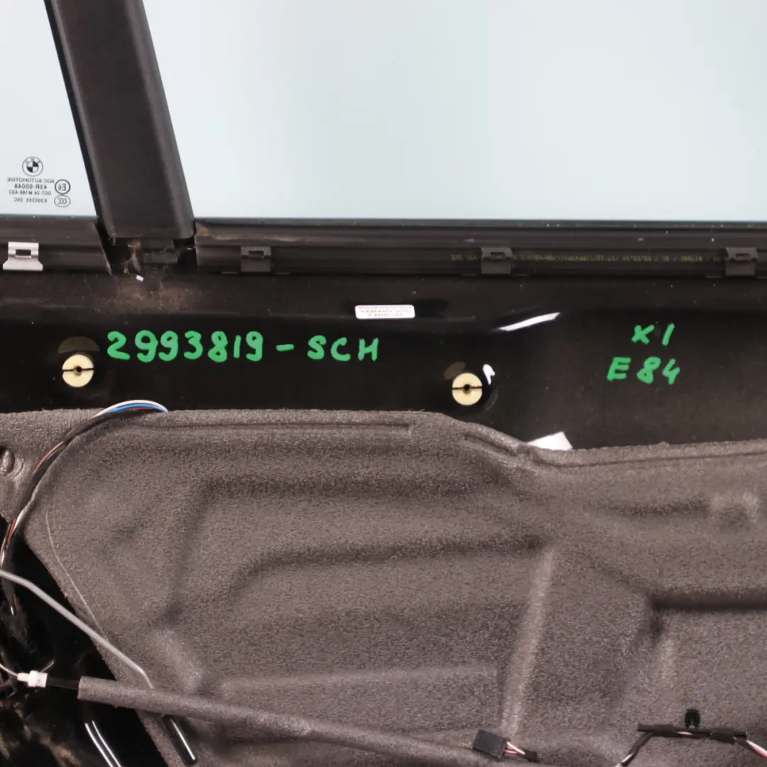 Door Rear Left N/S Schwarz 2 Black - 668 to BMW X1 E84 with Part number 2993819 BMW X1 E84 Door Rear Left N/S Schwarz 2 Black - 668 - SKU 2993819-SCH - Part number 2993819