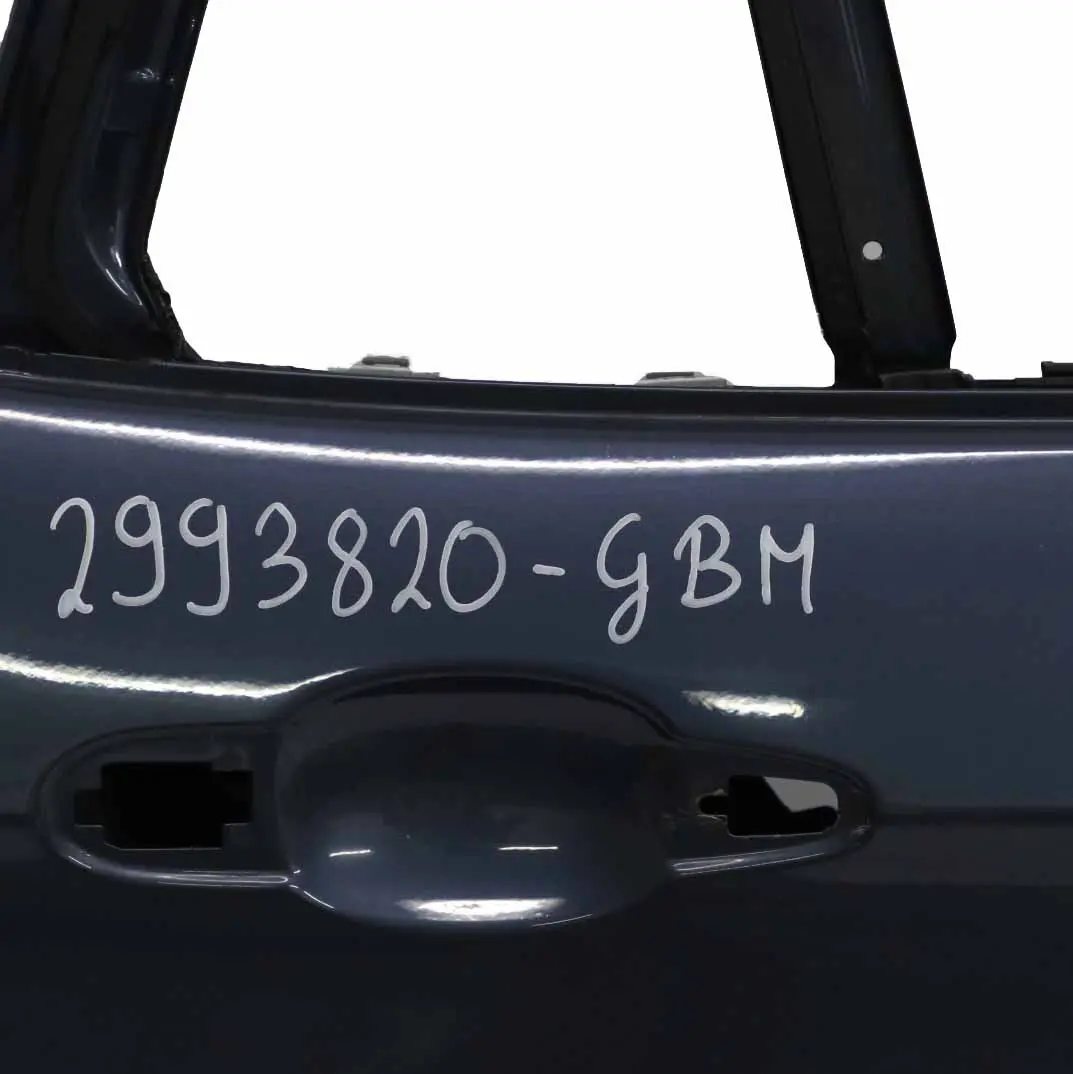 Porta posteriore destra Graphitblau Graphite Blue Metallic - B07 per BMW X1 E84 con numero di parte 2993820 BMW X1 E84 Porta posteriore destra Graphitblau Graphite Blue Metallic - B07 - SKU 2993820-GBM - Numero di parte 2993820