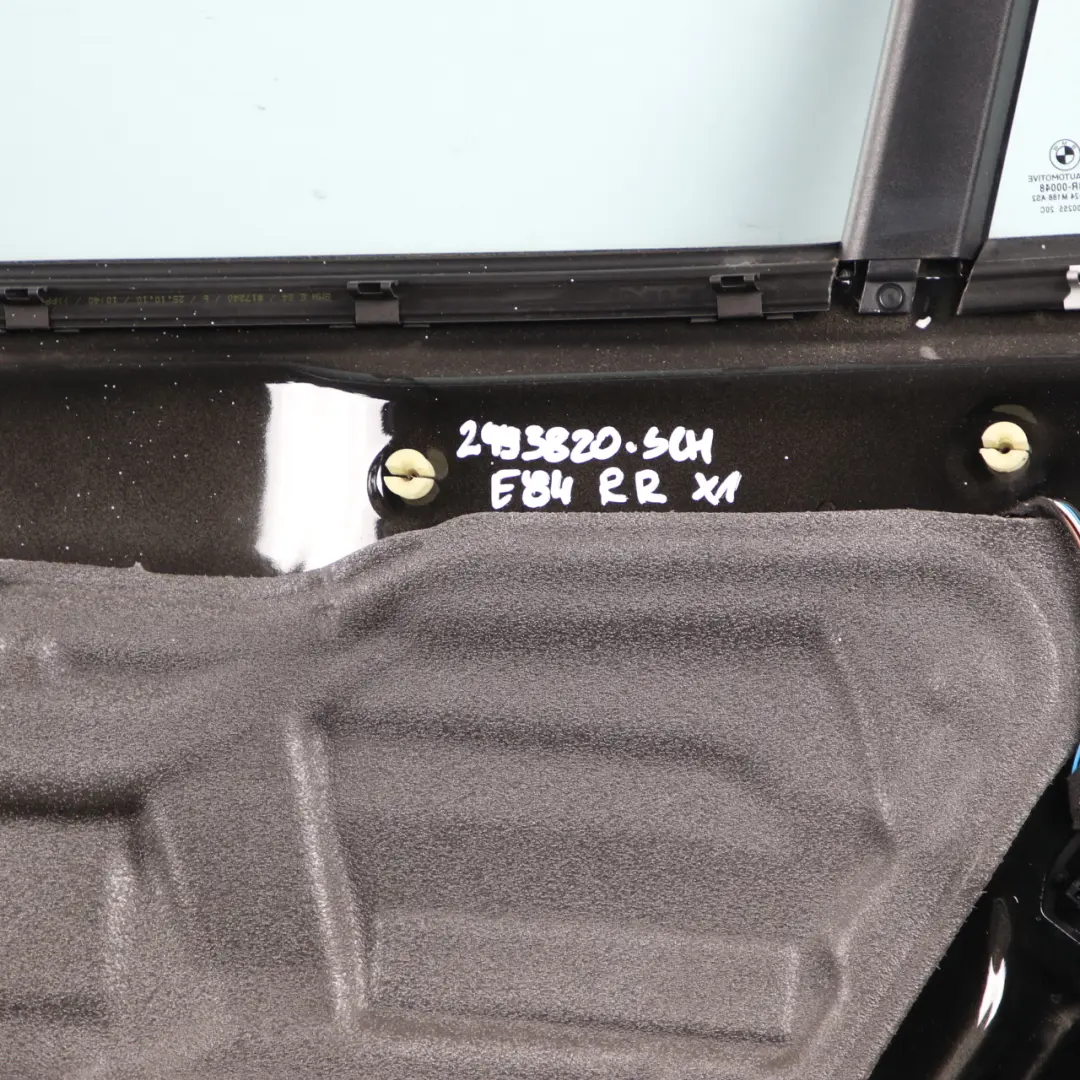 Door Rear Right O/S Schwarz 2 Black - 668 to BMW X1 E84 with Part number 2993820 BMW X1 E84 Door Rear Right O/S Schwarz 2 Black - 668 - SKU 2993820-SCH - Part number 2993820